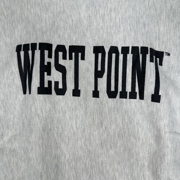 VTG West Point USMA Sweatshirt MV Sport Pro-Weave Script Gray Men’s Size Small - Picture 2 of 8